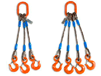 &eacute;lingues de c&acirc;ble m&eacute;tallique &agrave; 3 et 4&nbsp;brins